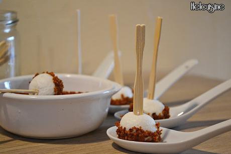 Sucettes chèvre, miel et poudre de pain d'épice Fossier