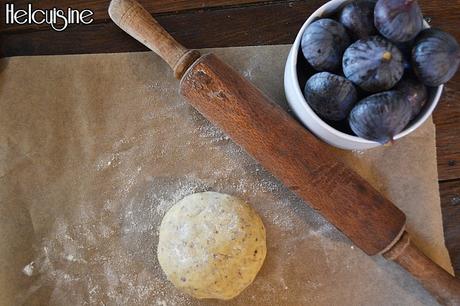 Tarte rustique aux figues et noisettes