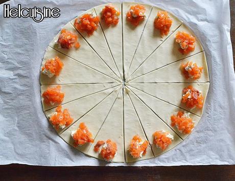 Croissant Saumon et fromage aux fines herbes