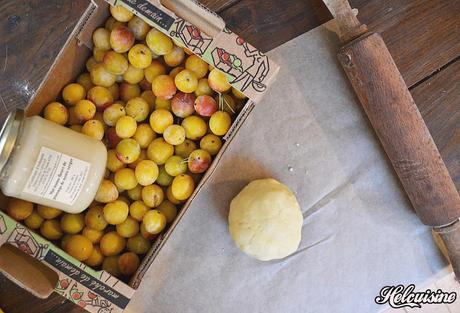 Tarte mirabelles et miel