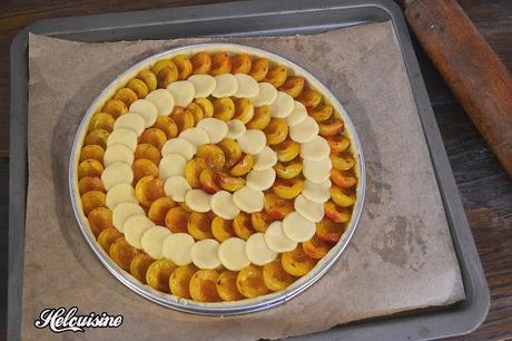 Tarte mirabelles et miel