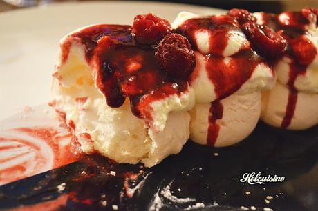 Pavlova aux framboises