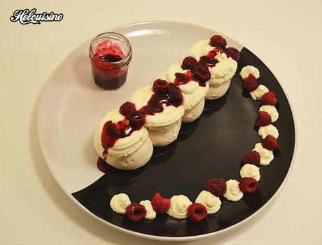 Pavlova aux framboises