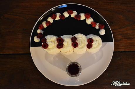 Pavlova aux framboises