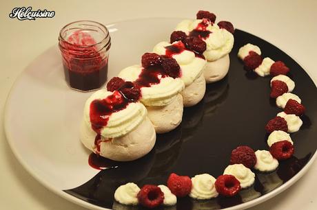 Pavlova aux framboises