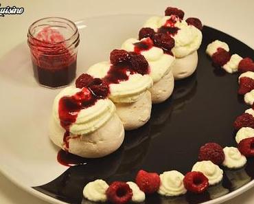 Pavlova aux framboises