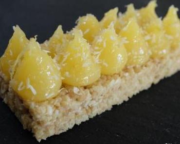 Tartelettes citron sur croustillant coco