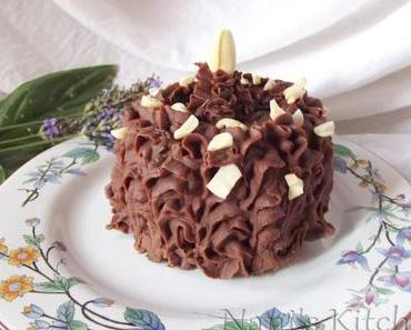 Layer cake chocolat-beurre de cacahuètes