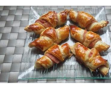 Mini-croissants jambon et fromage