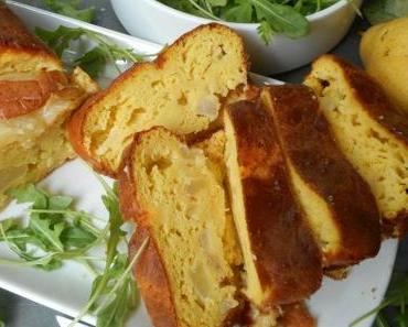Cake aux poires et à la tomme de brebis