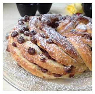 [Recette] Brioche kringle aux pépites de chocolat au lait