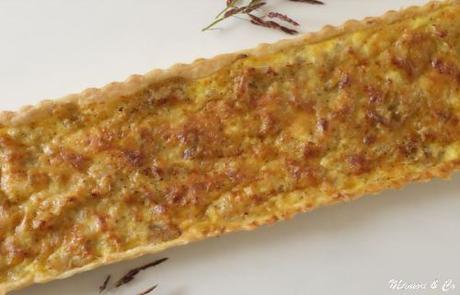 Tarte à l’oignon, à la moutarde et au gruyère