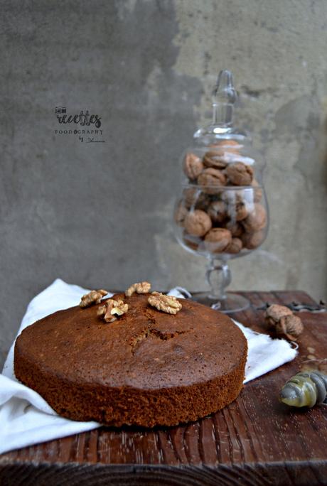 Gâteau moelleux d'automne aux noix & miel 