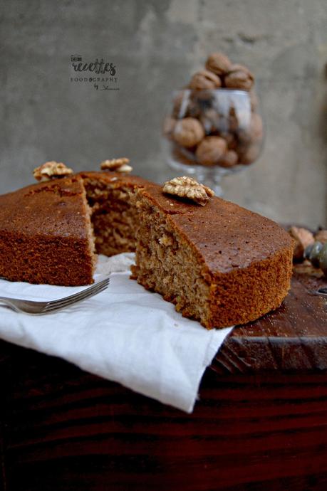 Gâteau moelleux d'automne aux noix & miel 