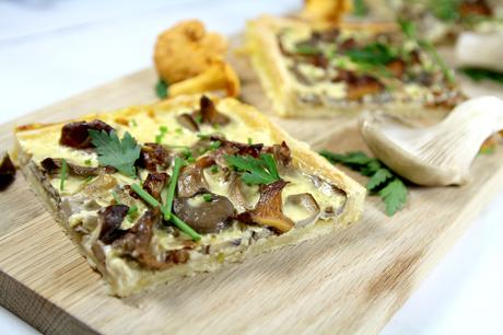 Quiche fine aux champignons