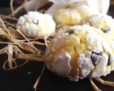 Crinkles au Citron et Pépites de Chocolat