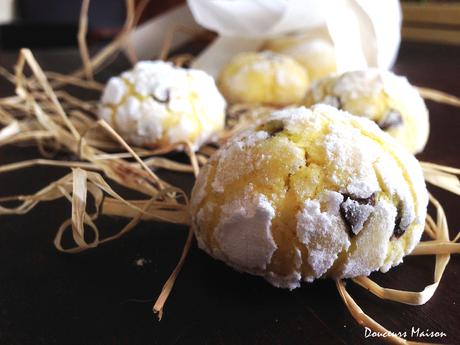 Crinkles au Citron et Pépites de Chocolat