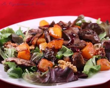 Salade de courge grillée et cèpes