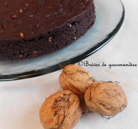 Brownie à la betterave et aux noix