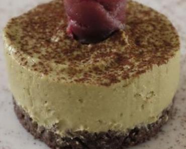 Cheesecake avocat, cacao et magret de canard séché