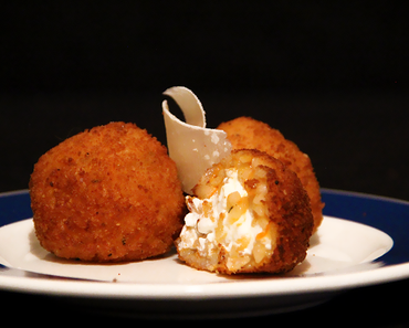 Recette 2 : Arancini potiron et chèvre frais - défi orange