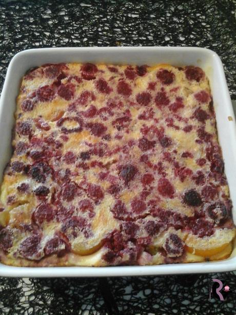 clafoutis framboise abricot