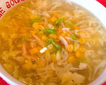 Soupe Chinoise au Maïs Poulet et Oeuf Battu  Corn Egg Drop Soup