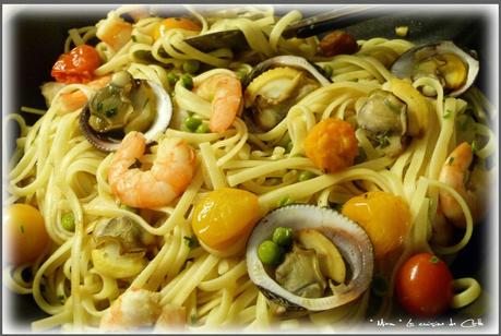 Miam Linguines Amandes Crevettes