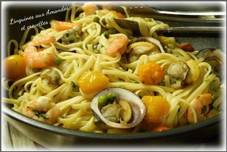 Miam Linguines Amandes Crevettes