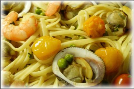 Miam Linguines Amandes Crevettes