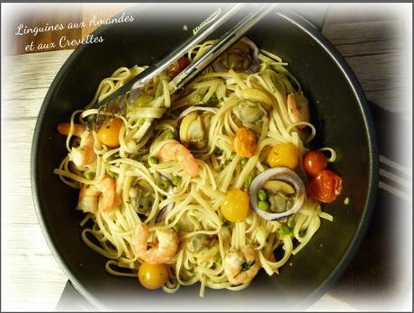 Miam Linguines Amandes Crevettes