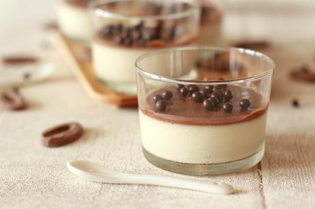 Panna Cotta et sauce chocolat Jivara