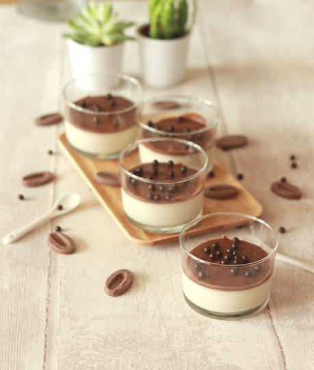 Panna Cotta et sauce chocolat Jivara