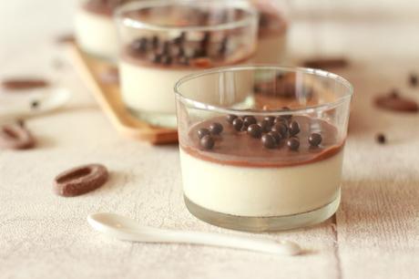 Panna Cotta et sauce chocolat Jivara