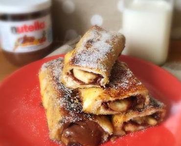 Pain perdu au nutella et à la banane