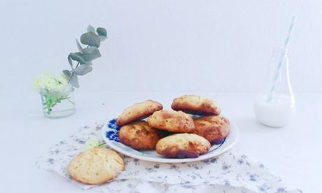 Cookies vegan à l’huile d’olive et au chocolat blanc