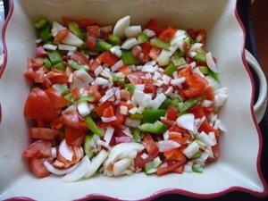 Pilons de poulet et légumes au four