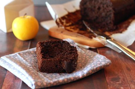 Cake au chocolat allégé {sans gluten – sans lactose – sans sucre}