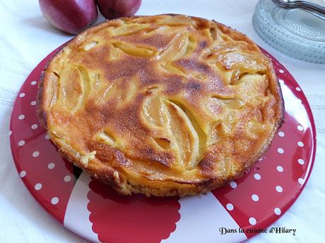 Gâteau fondant aux pommes caramélisées / Caramelized apple fondant