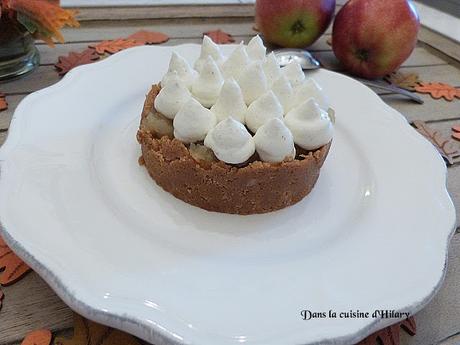 Tartelettes aux pommes, spéculoos et mousse de mascarpone vanillée / Mini Apple & speculoos pie and its vanilla mascarpone mousse