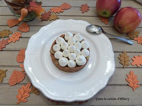 Tartelettes aux pommes, spéculoos et mousse de mascarpone vanillée / Mini Apple & speculoos pie and its vanilla mascarpone mousse