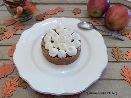 Tartelettes aux pommes, spéculoos et mousse de mascarpone vanillée / Mini Apple & speculoos pie and its vanilla mascarpone mousse