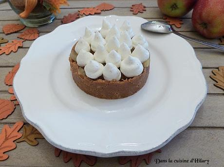 Tartelettes aux pommes, spéculoos et mousse de mascarpone vanillée / Mini Apple & speculoos pie and its vanilla mascarpone mousse