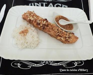 Saumon au sirop d'érable et cacahuètes / Mapple syrup and peanut salmon