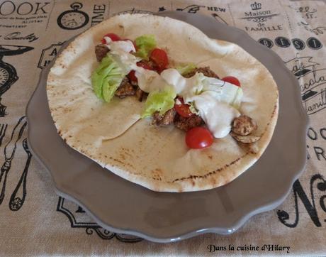 Shawarma au poulet / Chicken shawarma