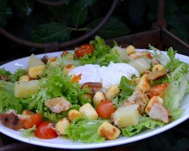 Salade lyonnaise végétarienne