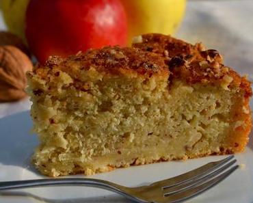 Gâteau suédois aux pommes et noisettes