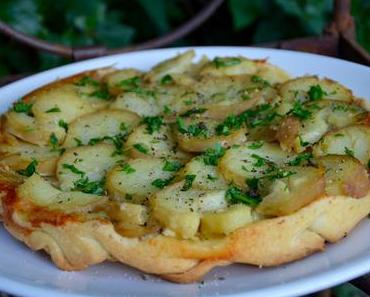 Tatin de pommes de terre au fromage de brebis