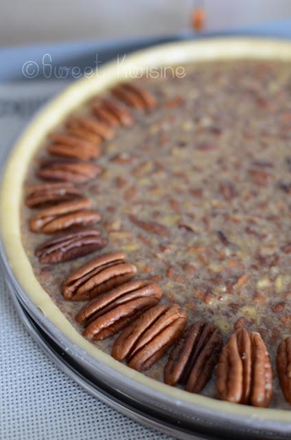 sweet kwisine, noix de pécan, pecan pie, tarte, golden syrup, végétarien, cuisine antillaise