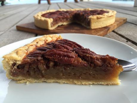 sweet kwisine, noix de pécan, pecan pie, tarte, golden syrup, végétarien, cuisine antillaise